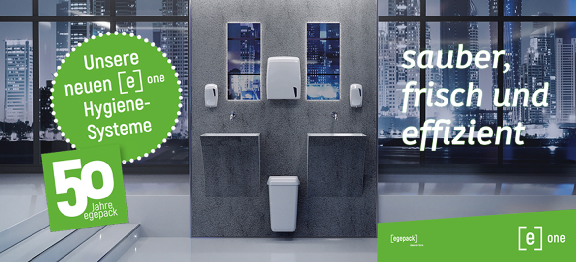 sauber, frisch und effizient - unsere neuen e-one Hygienesysteme