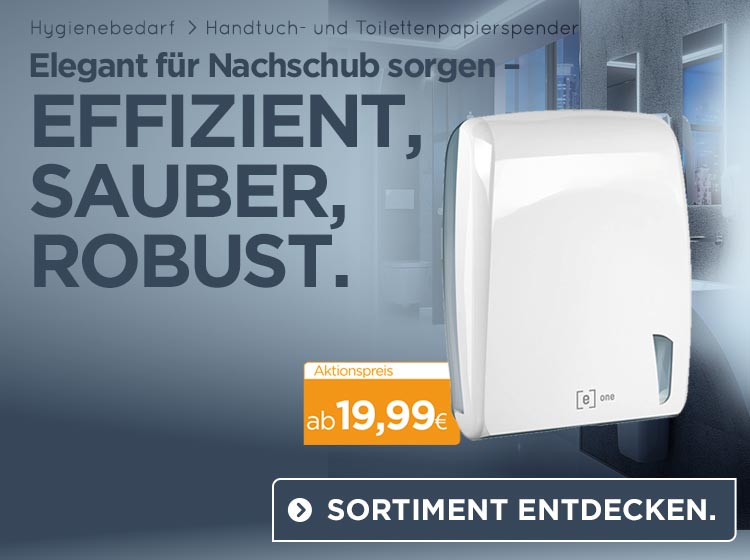 egepack e-one Handtuchspender und Verbrauchsmaterial