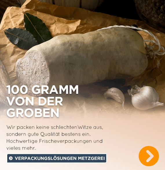 Verpackungslösungen für Metzgereien und Fleischereien